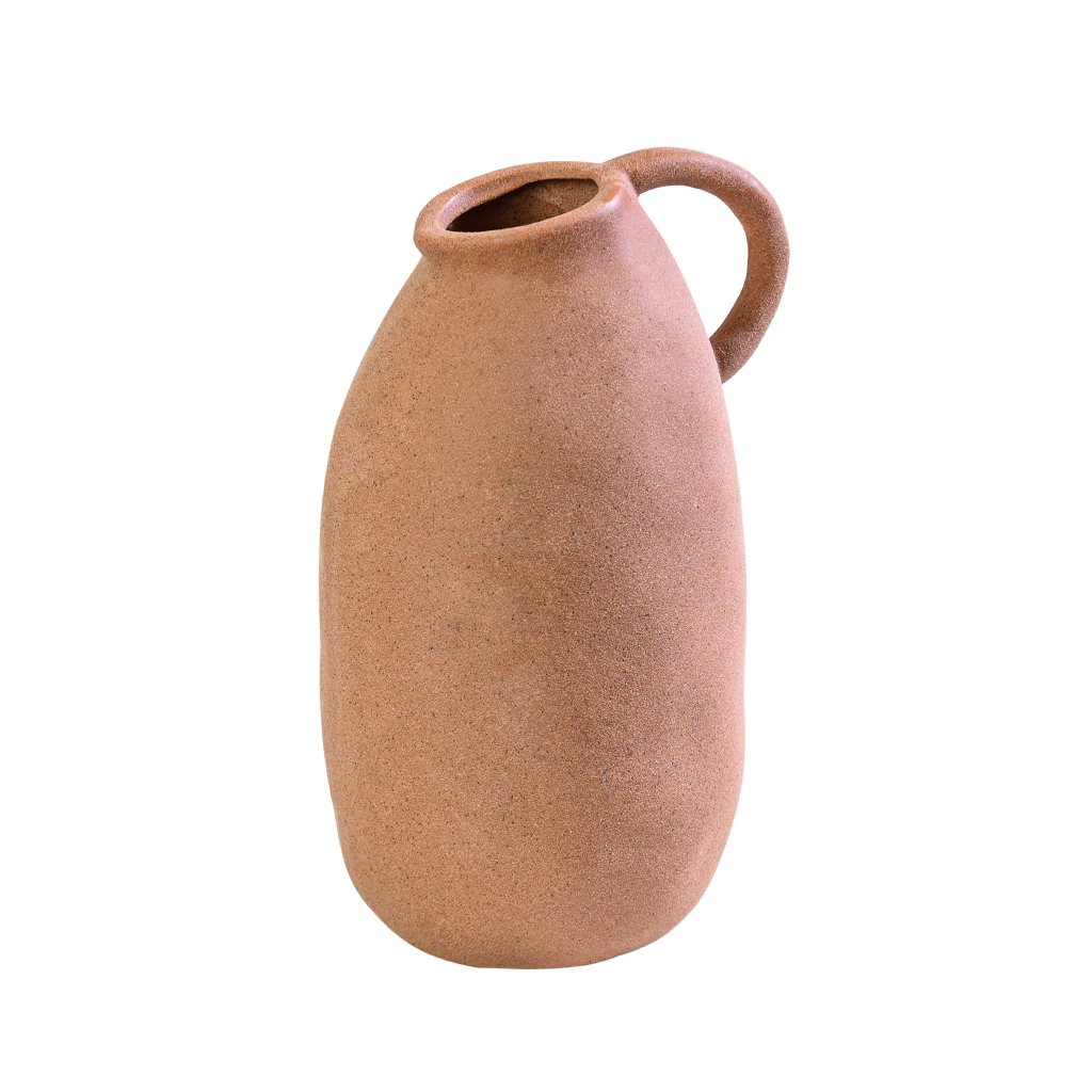 Vaso de cerâmica estilo jarro Terracota P